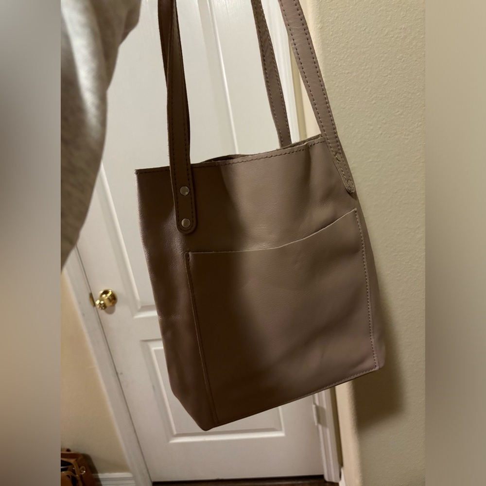 Simple Small leather should bag
